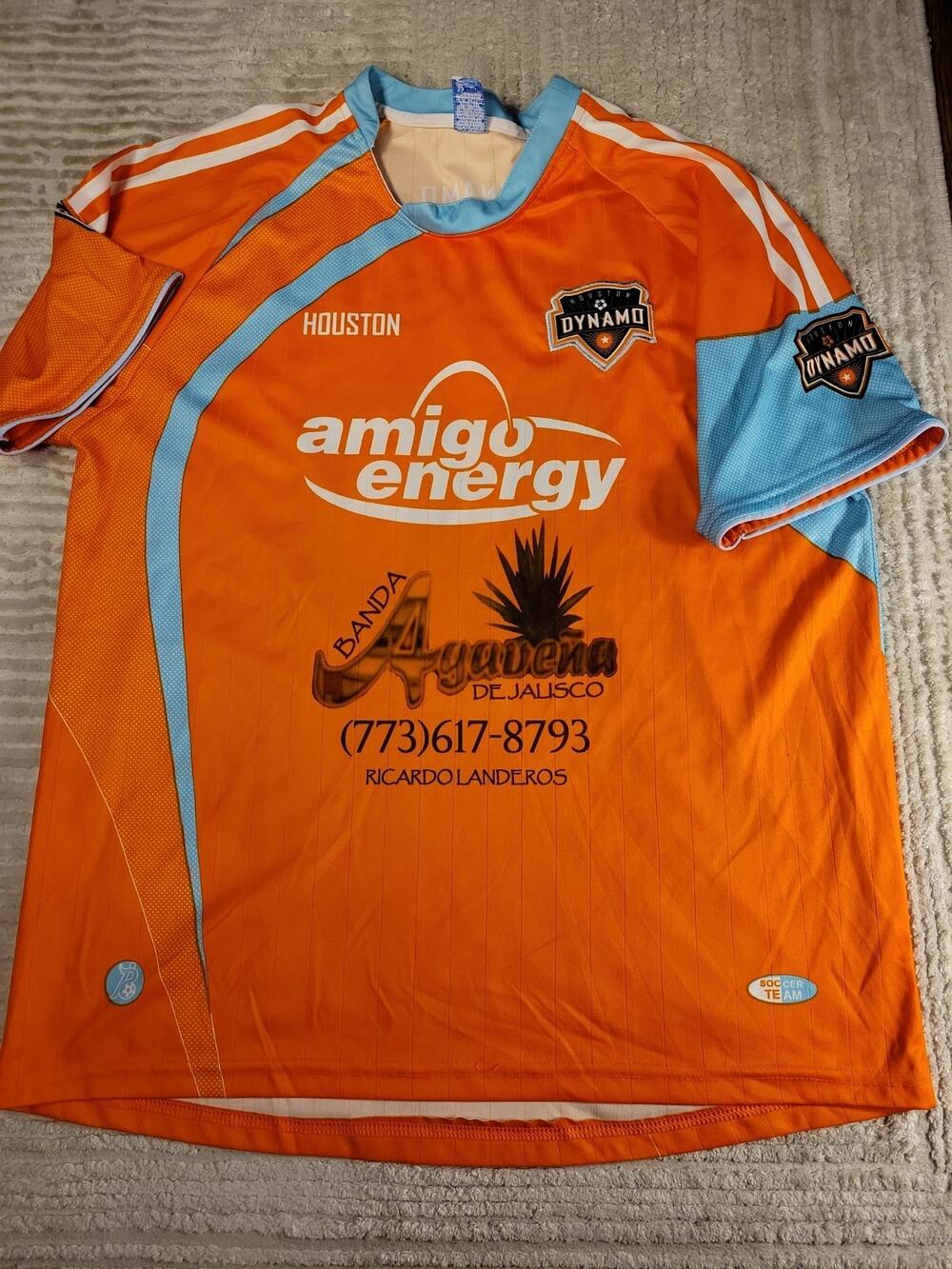 Houston Dynamo MLS Soccer Shirt Jersey futbol Mens size XL Adult